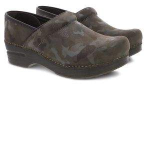 Dansko Professional Camo Suede Clogs